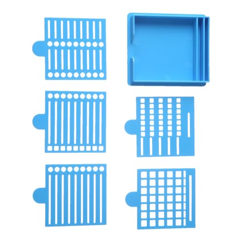 Sticky Note Stencil Template, Sticky Notepad Holder mit Stencil, 3 x 3 Zoll, Compact Desktop Memo Pad Organizer, Practical Office Supplies, Schreibzubehör für Schreibtisch von Générique
