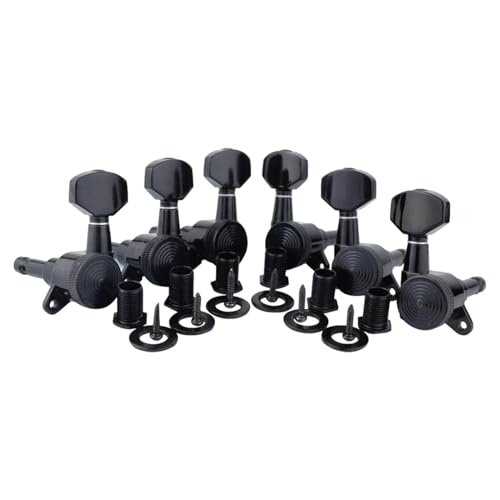 Stimmgerät für Gitarre, Verriegelung der E-Gitarre, 6 Stimmtasten – 18:1 Gear Ratio Robuste Einstellschlüssel Pegs für akustische und elektrische Gitarren von Générique