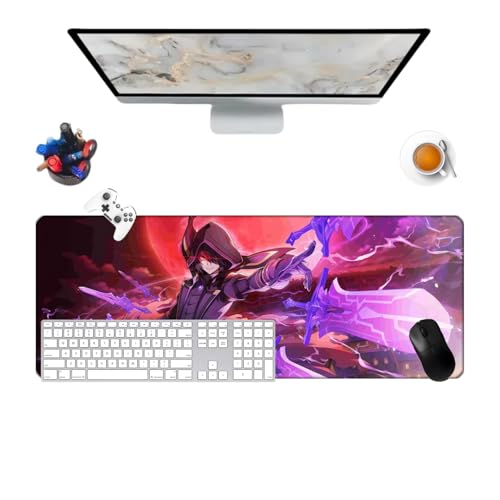 The Eminence in Shadow Mauspad, Anime, Gamer, Schreibtischunterlage, Deko, 800 x 300 x 3 mm, wasserdichtes Gaming-Mauspad und Unterseite aus rutschfestem Gummi, Oberfläche von Générique