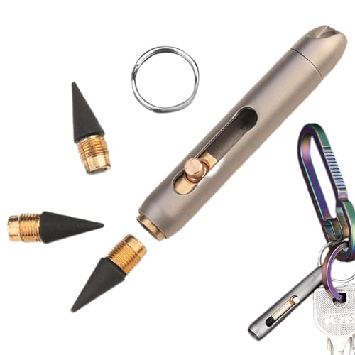 Titanium Alloy Eternal Pen – Infinity Bleistift, keine Notwendigkeit, einen löschbaren Stift zu lieben, tragbarer Schlüsselanhänger, einzigartiger Geldbörsenanhänger | Tragbarer Taschenstift zum Titanium Alloy Eternal Pen – Infinity Bleistift, keine Notwendigkeit, einen löschbaren Stift zu lieben, tragbarer Schlüsselanhänger, einzigartiger Geldbörsenanhänger | Tragbarer Taschenstift zum von Générique