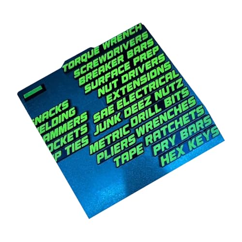 Tool Box Labels Magnet, wiederverwendbar, 3D Tools, hohe Wiedererkennung Aufkleber, stark haftend, vielseitig einsetzbar, schnelle Identifizierung für Workshop, Garage, Klassenzimmer Tool Box Labels Magnet, wiederverwendbar, 3D Tools, hohe Wiedererkennung Aufkleber, stark haftend, vielseitig einsetzbar, schnelle Identifizierung für Workshop, Garage, Klassenzimmer von Générique