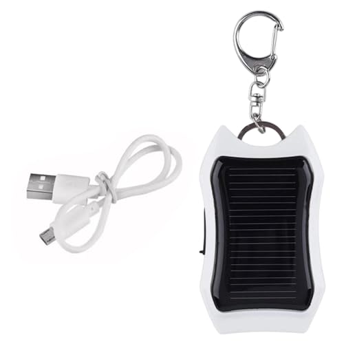 Tragbares Ladegerät für Solarbank, Tragbares Ladegerät mit 1500 mAh – Schlüsselanhänger für Solar-Bank mit LED-Taschenlampe für Aktivitäten im Freien beim Wandern auf den T von Générique