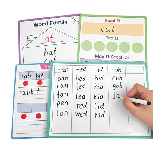 Trocken gruseliges Board zum Lernen von Geräuschen, trocken abwischbare Schallwandtafeln – Englisches Phonetik-Schreibbrett | doppelseitiges Design, Heimbedarf für den Kindergarten, Trocken gruseliges Board zum Lernen von Geräuschen, trocken abwischbare Schallwandtafeln – Englisches Phonetik-Schreibbrett | doppelseitiges Design, Heimbedarf für den Kindergarten, von Générique