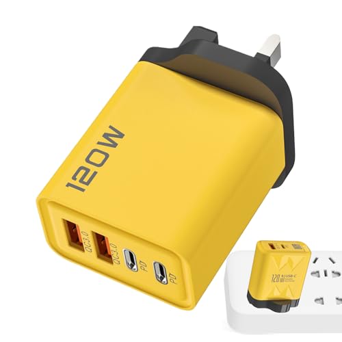 USB-Stecker | 4 Ports Schnellladeblock | Schnellladeblock | Kompakter Doppeladapter | Ladestation für Reisetelefone, Gadgets, Tablets, Familie USB-Stecker | 4 Ports Schnellladeblock | Schnellladeblock | Kompakter Doppeladapter | Ladestation für Reisetelefone, Gadgets, Tablets, Familie von Générique