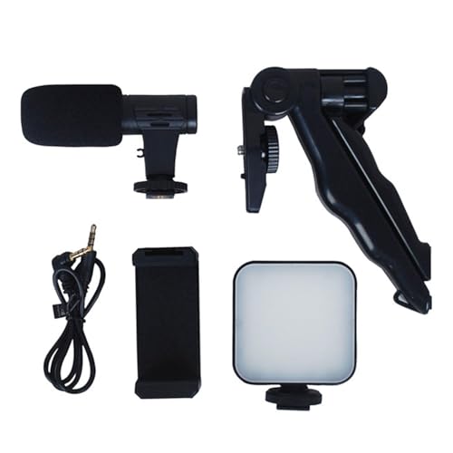 Vlogging Kit | Smartphone Video Kit - Vlogger Kit des Stativ-Telefonhalters für Live-Aufnahme und Streaming, verbesserte Stabilität hergestellt mit LED-Leuchten Vlogging Kit | Smartphone Video Kit - Vlogger Kit des Stativ-Telefonhalters für Live-Aufnahme und Streaming, verbesserte Stabilität hergestellt mit LED-Leuchten von Générique
