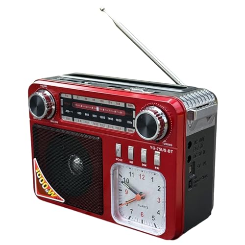 Wecker FM-Radio, solarbetrieben, Lautsprecher, Telefon-Ladegerät, Taschenlampe, wiederaufladbar, für Haus, Outdoor, Reise und Abenteuer Wecker FM-Radio, solarbetrieben, Lautsprecher, Telefon-Ladegerät, Taschenlampe, wiederaufladbar, für Haus, Outdoor, Reise und Abenteuer von Générique