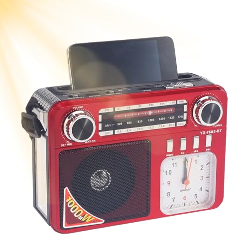 Wecker mit FM-Radio, Taschenlampe, beleuchteter Lautsprecher für Zuhause, Wandern und Notfälle im Innenbereich, mit Telefonladung Wecker mit FM-Radio, Taschenlampe, beleuchteter Lautsprecher für Zuhause, Wandern und Notfälle im Innenbereich, mit Telefonladung von Générique