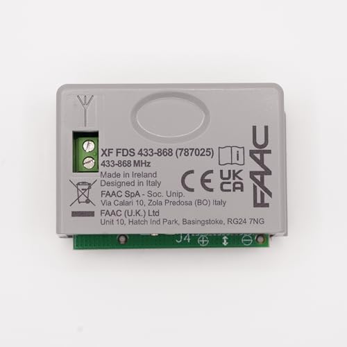 XF FDS 433-868 MHz – Ref. 787025 – Steck-Empfänger 433/868 MHz für FDS Fernbedienungen – AES 128 Bit – sichere Bi-Frequenz für Automatisierungen + 1 DOMOBIP Schlüsselanhänger von Générique