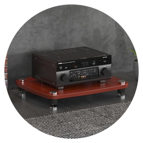 1/2/3/4-lagiges HiFi-Audio-Schrank, HiFi-Ständer, Plattenspieler, MDF-Ständer, Audio-Rack mit stoßdämpfenden Füßen, Endstufe, Regal, Geräteschrank 1/2/3/4-lagiges HiFi-Audio-Schrank, HiFi-Ständer, Plattenspieler, MDF-Ständer, Audio-Rack mit stoßdämpfenden Füßen, Endstufe, Regal, Geräteschrank von Generisch