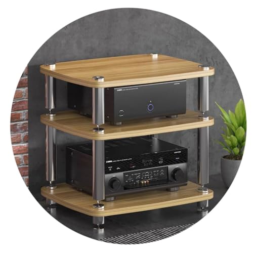 1/2/3/4-lagiges HiFi-Audio-Schrank, HiFi-Ständer, Plattenspieler, MDF-Ständer, Audio-Rack mit stoßdämpfenden Füßen, Endstufe, Regal, Geräteschrank 1/2/3/4-lagiges HiFi-Audio-Schrank, HiFi-Ständer, Plattenspieler, MDF-Ständer, Audio-Rack mit stoßdämpfenden Füßen, Endstufe, Regal, Geräteschrank von Generisch