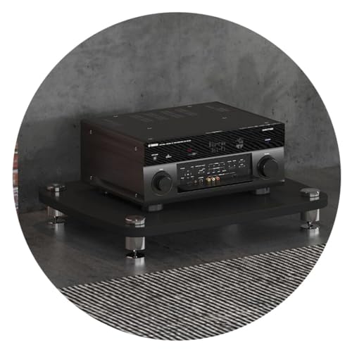 1/2/3/4-lagiges HiFi-Audio-Schrank, HiFi-Ständer, Plattenspieler, MDF-Ständer, Audio-Rack mit stoßdämpfenden Füßen, Endstufe, Regal, Geräteschrank 1/2/3/4-lagiges HiFi-Audio-Schrank, HiFi-Ständer, Plattenspieler, MDF-Ständer, Audio-Rack mit stoßdämpfenden Füßen, Endstufe, Regal, Geräteschrank von Generisch