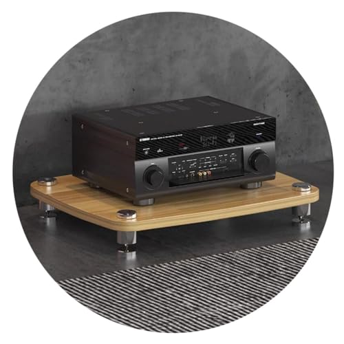 1/2/3/4-lagiges HiFi-Audio-Schrank, HiFi-Ständer, Plattenspieler, MDF-Ständer, Audio-Rack mit stoßdämpfenden Füßen, Endstufe, Regal, Geräteschrank 1/2/3/4-lagiges HiFi-Audio-Schrank, HiFi-Ständer, Plattenspieler, MDF-Ständer, Audio-Rack mit stoßdämpfenden Füßen, Endstufe, Regal, Geräteschrank von Generisch