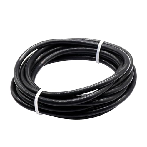 1/2/5/10 Meter 2x4mm ID 2mm OD 4mm PTFE-Rohr for 3D-Druckerteile Rohr J-Kopf 1,75mm Filamentführungsrohr(Black,1M) von Generisch