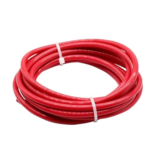 1/2/5/10 Meter 2x4mm ID 2mm OD 4mm PTFE-Rohr for 3D-Druckerteile Rohr J-Kopf 1,75mm Filamentführungsrohr(Red,1M) von Generisch