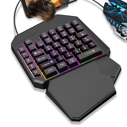 1 Hand, programmierbares Handy, 1 Hand, für mobile Controller, professionell, ergonomischer Controller für PC von Generisch