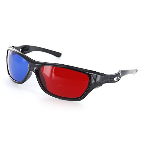 1 Paar Kunststoff Rot/Blau 3D Brille Anaglyphe Brille für Filme 1 Paar Kunststoff Rot/Blau 3D Brille Anaglyphe Brille für Filme von Generisch