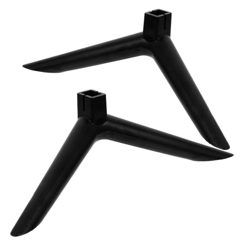 1 Satz TV-Basis tv standfuß Fernseher Halterung Fernseher Untergestell Fernseher Stand TV Stützfüße Tischplatte für Fernseher TV-Sockelhalter Universeller TV-Tischtisch pp Black Generisch von Generisch
