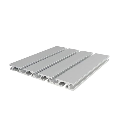 1 stücke Aluminium Profil Extrusion 3D Drucker Teile Werkbank Rahmen Eloxiert Linear Schiene Länge 100/400/500/600/1200mm(Silver,600mm) von Generisch