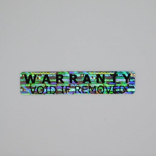 1.000 pcs hologram security sticker "WARRANTY VOID IF REMOVED" 50x10 mm, silver 1.000 pcs hologram security sticker "WARRANTY VOID IF REMOVED" 50x10 mm, silver von Generisch