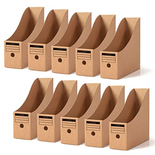 10 Stück Zeitschriftensammler aus Kraftpapier, Stehsammler Pappe, Schreibtisch Organizer für Datei Ordner Schreibwaren Bürobedarf,einfache Lagerung 10 Stück Zeitschriftensammler aus Kraftpapier, Stehsammler Pappe, Schreibtisch Organizer für Datei Ordner Schreibwaren Bürobedarf,einfache Lagerung von Generisch