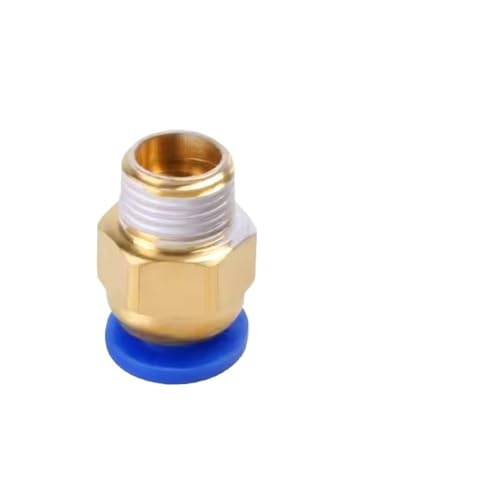 10 stücke Pneumatische Anschlüsse for 3D Drucker Teile Schnell Jointer Koppler 1.75/3mm Rohr Pc4 M6 M10 Armaturen PTFE Rohr 2/4mm(Gold) von Generisch