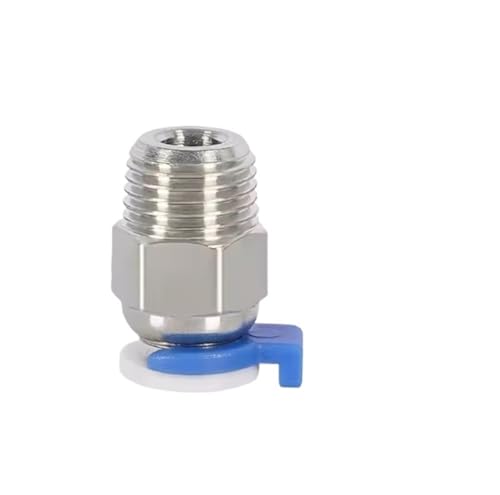 10 stücke Pneumatische Anschlüsse for 3D Drucker Teile Schnell Jointer Koppler 1.75/3mm Rohr Pc4 M6 M10 Armaturen PTFE Rohr 2/4mm(Red) von Generisch