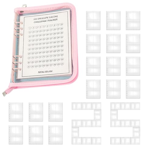 100 Envelope Savings Challenge Binder - Savings Challenges Binder | Money Saving Budget Binder, Reusable Waterproof Money Binder For Cash Saving, Saving Money von Generisch