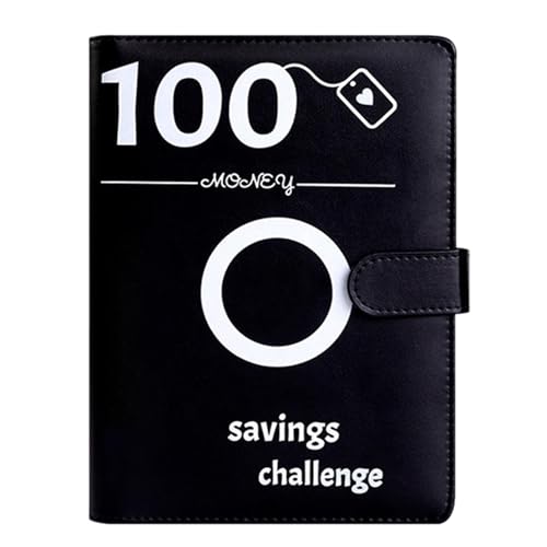 100 Umschläge, Geldspar-Forderung, A5-Notizbuch, mit Planer-Einband, sparen Sie 5.050 $ von Generisch
