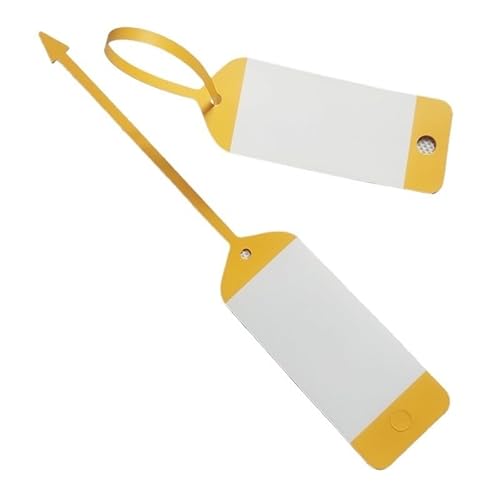 100pcs Car Key Hang Tags Blank Waterproof Paper Label for 4S Automobile Stores Repair Service Garment Tags(Yellow) von Generisch
