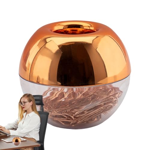 100x Magnetic Paper Clip Halter Dispenser | Nicht -Skid -Rund -Lesezeichen -Memo -Clip, großer Kapazität reibungsloser Desktop -Organisator - Schreibtischdekoration für Männer Frauen von Generisch