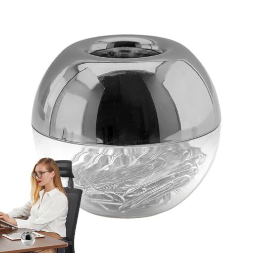 100x Magnetic Paper Clip Halter Dispenser | Nicht -Skid -Rund -Lesezeichen -Memo -Clip, großer Kapazität reibungsloser Desktop -Organisator - Schreibtischdekoration für Männer Frauen 100x Magnetic Paper Clip Halter Dispenser | Nicht -Skid -Rund -Lesezeichen -Memo -Clip, großer Kapazität reibungsloser Desktop -Organisator - Schreibtischdekoration für Männer Frauen von Generisch