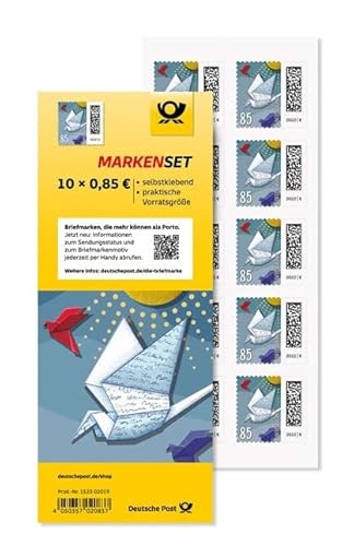 10x 85Cent Briefmarken zufällig ausgewähltes Motiv + Heartforcards® Versandschutz von Generisch