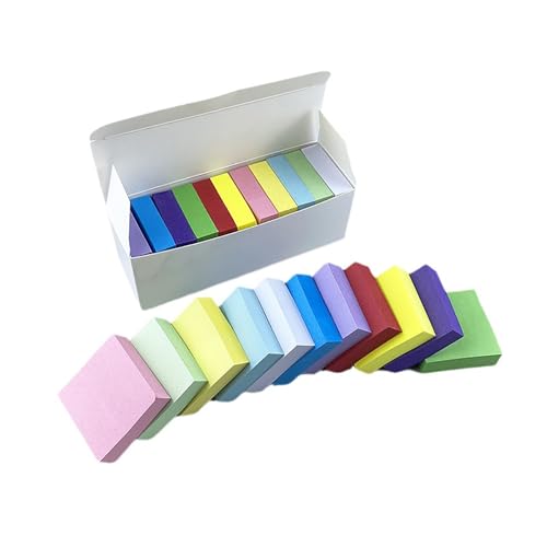 11 Stück Farbige Haftnotizen 100 x 38mm Sticky Notes, Selbstklebende Haftnotizzettel Klebezettel bunt zettel farbig Notizblöcke für Büro Haus, 1100 Blatt insgesamt (11 Farbe) (White, One Size) von Generisch