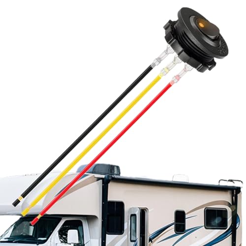 12V Taster - 3-Poliger RV-Taster - 12V Rote LED-Beleuchtung Mit Vorverdrahtetem Kabel Für LKW-Pumpe Wohnmobilheizung Boot Auto 28 mm Bohrloch 12V Taster - 3-Poliger RV-Taster - 12V Rote LED-Beleuchtung Mit Vorverdrahtetem Kabel Für LKW-Pumpe Wohnmobilheizung Boot Auto 28 mm Bohrloch von Generisch