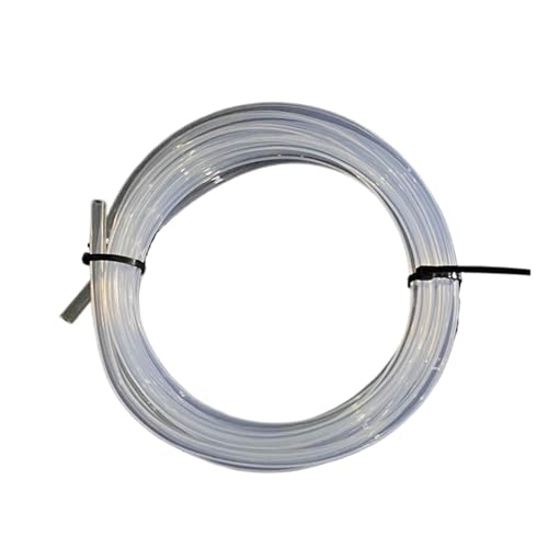 1M 2M Weiß PTFE-Rohr Extruder 1,75mm ID2mm OD4mm Blau Weiß Mit Cutter Filament for 3D Drucker Teile(Transparent,1 Meter) von Generisch