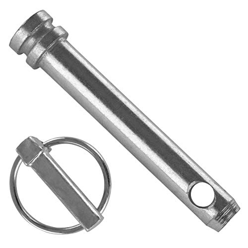 1x Oberlenkerbolzen | Kat 2 | 75 mm Nutzlänge & 1x Klappsplint | 11x42 mm | Bolzen | Kategorie | Oberlenker | Frontlader | Dreipunktaufnahme | 3-Punkt | Traktor | Trecker von Generisch