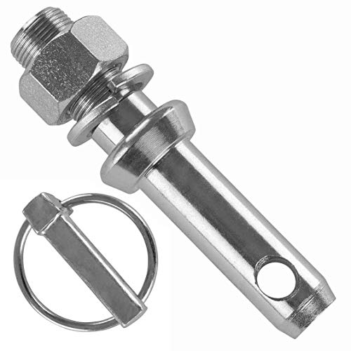 1x Unterlenker Gerätebolzen | Kat 2-1 | 38 mm Gewindelänge & 1x Klappsplint | 11x42 mm | Bolzen | Kategorie | Unterlenker | Dreipunktaufnahme | 3-Punkt | Traktor | Trecker von Generisch