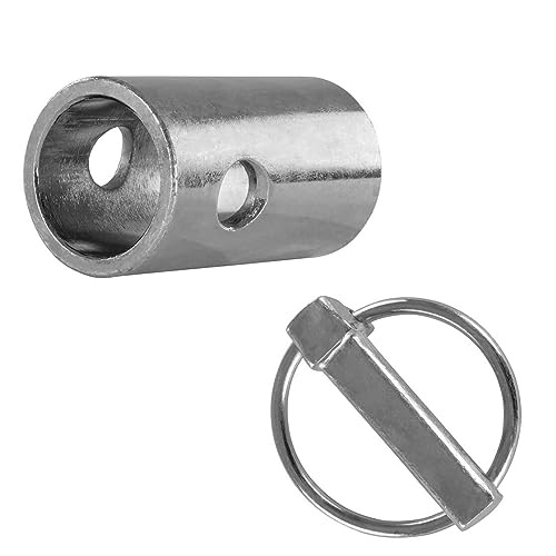 1x Unterlenker Reduzierbuchse | Reduzierhülse | von Kat 2 auf Kat 1 | mit Bohrung & 1x Klappsplint | 11x42 mm | SET | Unterlenker | Kategorie | Dreipunkt | Traktor | Euroaufnahme | Bolzen | Sicherung von Generisch