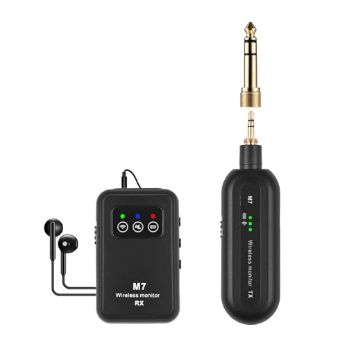 2.4G Wireless In Ear Monitor System Stereo 90° Rotate Transmitter Receiver Set Automatische Kopplung mit Monitor Ohrhörer Plug and Play Niedrige Latenz für Studio Band Probe Live Performance 2.4G Wireless In Ear Monitor System Stereo 90° Rotate Transmitter Receiver Set Automatische Kopplung mit Monitor Ohrhörer Plug and Play Niedrige Latenz für Studio Band Probe Live Performance von Generisch