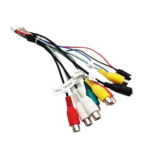 20-poliges Cinch-Audio-Video-Kabel, Subwoofer-Ausgangsbuchse, CVBS, AUX-Eingang, Steuerung, Lüfter, 12 V Netzstecker, Mikrofon 20-poliges Cinch-Audio-Video-Kabel, Subwoofer-Ausgangsbuchse, CVBS, AUX-Eingang, Steuerung, Lüfter, 12 V Netzstecker, Mikrofon von Generisch