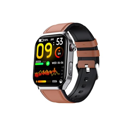 2025 Fitnessuhr Herren - 𝐁𝐥𝐮𝐭𝐳𝐮𝐜𝐤𝐞𝐫𝐦𝐞𝐬𝐬𝐮𝐧𝐠 2.10" Gesundheitsuhr Herren Schrittzähler Anrufe Annehmen Und Tätigen Für Android Und IOS F7000524,BrownLeather 2025 Fitnessuhr Herren - 𝐁𝐥𝐮𝐭𝐳𝐮𝐜𝐤𝐞𝐫𝐦𝐞𝐬𝐬𝐮𝐧𝐠 2.10" Gesundheitsuhr Herren Schrittzähler Anrufe Annehmen Und Tätigen Für Android Und IOS F7000524,BrownLeather von Generisch