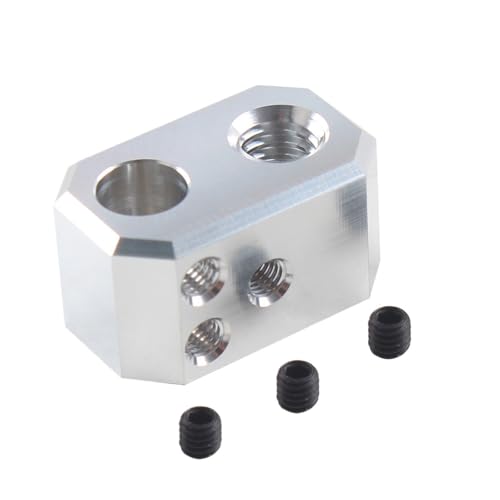 24V 40W Heizpatrone Thermometerleitung und Heizblock-Kit for MK4 3D-Drucker-Extruder(Heating Block) von Generisch