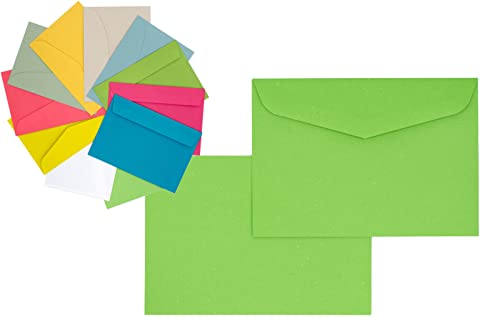 25/50/100x Briefumschlag Lind-Grün DIN C6 Recycling Fensterlos (100) von Generisch