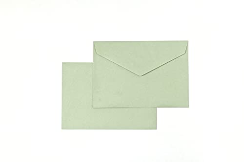 25/50/100x Briefumschlag Mint-Grün DIN C6 Recycling Fensterlos (25 Stück) von Generisch