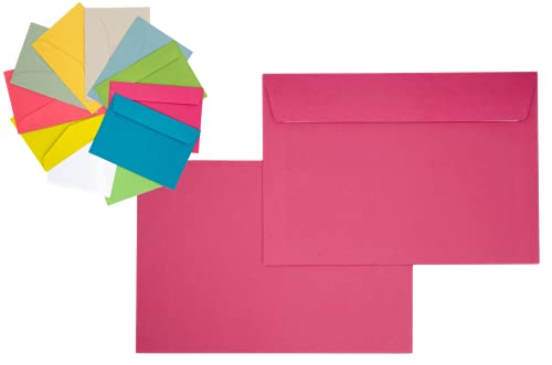 25/50/100x Briefumschlag Pink/Magenta/Rosa DIN C6 Fensterlos (25) von Generisch