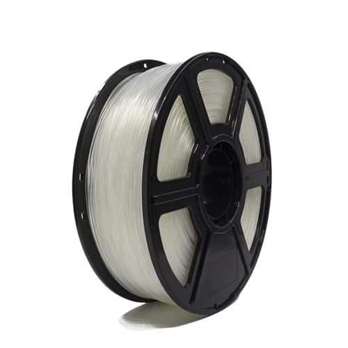250/500 g Nylon-3D-Druckerfilament PA-Polyamid 1,75 mm Hohe Zugfestigkeit Flexibilität Sublimation(Transparent- 1Kg) von Generisch