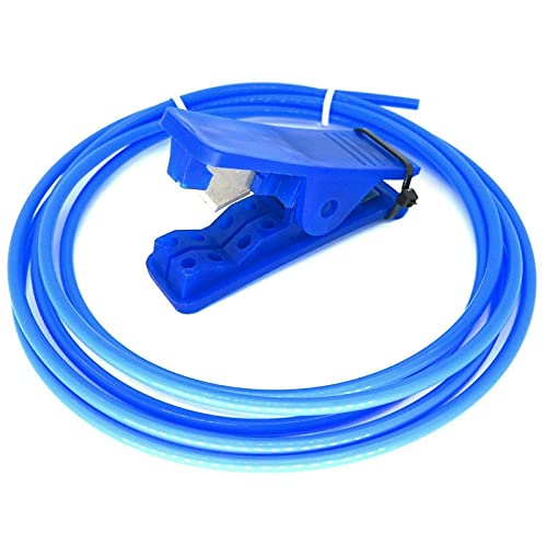 2m bowden PTFE-tube/Schlauch, ID 1.9mm, 1.75mm, blau oder orange, 300°C mit/ohne cutter (2m blau ohne Cutter) von Generisch