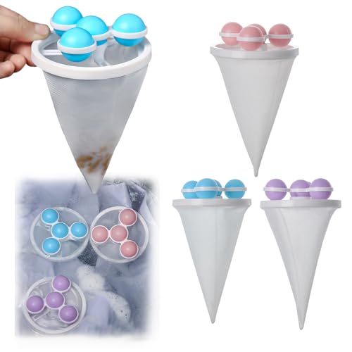 3 Pack Tierhaarentferner für Waschmaschine - Wiederverwendbarer schwimmender Netz-Fusselfänger in Rosa, Lila & Blau - Hunde- & Katzenhaarlöser Universal passend für Wäsche-Abflussschutz 3 Pack Tierhaarentferner für Waschmaschine - Wiederverwendbarer schwimmender Netz-Fusselfänger in Rosa, Lila & Blau - Hunde- & Katzenhaarlöser Universal passend für Wäsche-Abflussschutz von Generisch