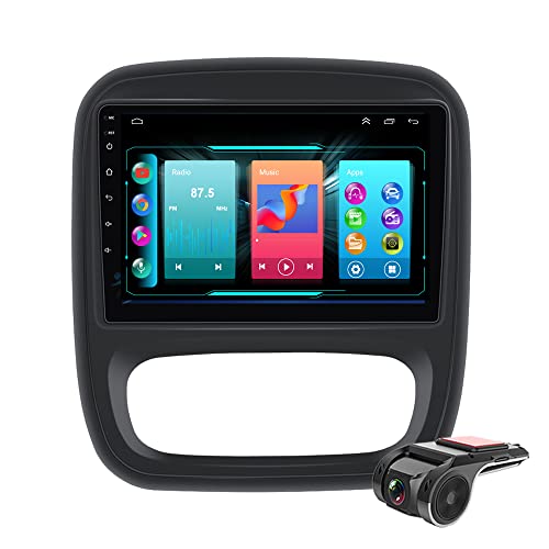 32GB Android 11 Autoradio Navi GPS Für Renault Trafic 3 X82 2014-2021 9 Zoll HD Touchscreen Autoradio Bluetooth CarPlay DAB+Radio WiFi,Mirrorlink,FM RDS Radio,mit Rückfahrkamera+Lenkradkontrolle DSP von Generisch