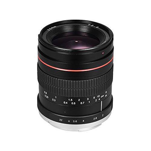 35 mm F2.0 Weitwinkel-Objektiv mit manuellem Fokus, Vollformat-SLR-Linse, geringe Streuung, Ersatz für Canon EF Mount 100D 200D 350D 450D 500D 600D 650D 700D 70D 60D 5D 5D2 5D3 5D4 6D 1DX 50D 1200D von Generisch